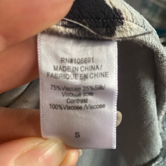 Young Fabulous & Broke velour button down blouse. - Picture 7 of 7